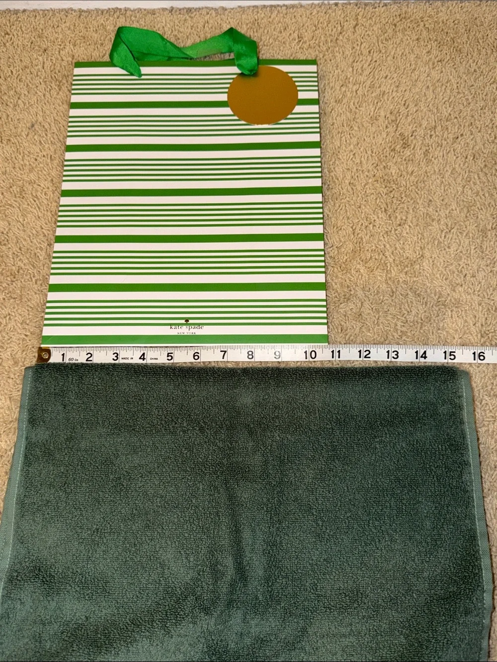 Simply Vera Vera Wang Fern Green Cotton Hand Towels